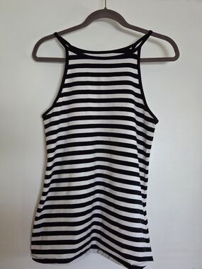 torrid Black and White Striped High-Neck Tank Foxy